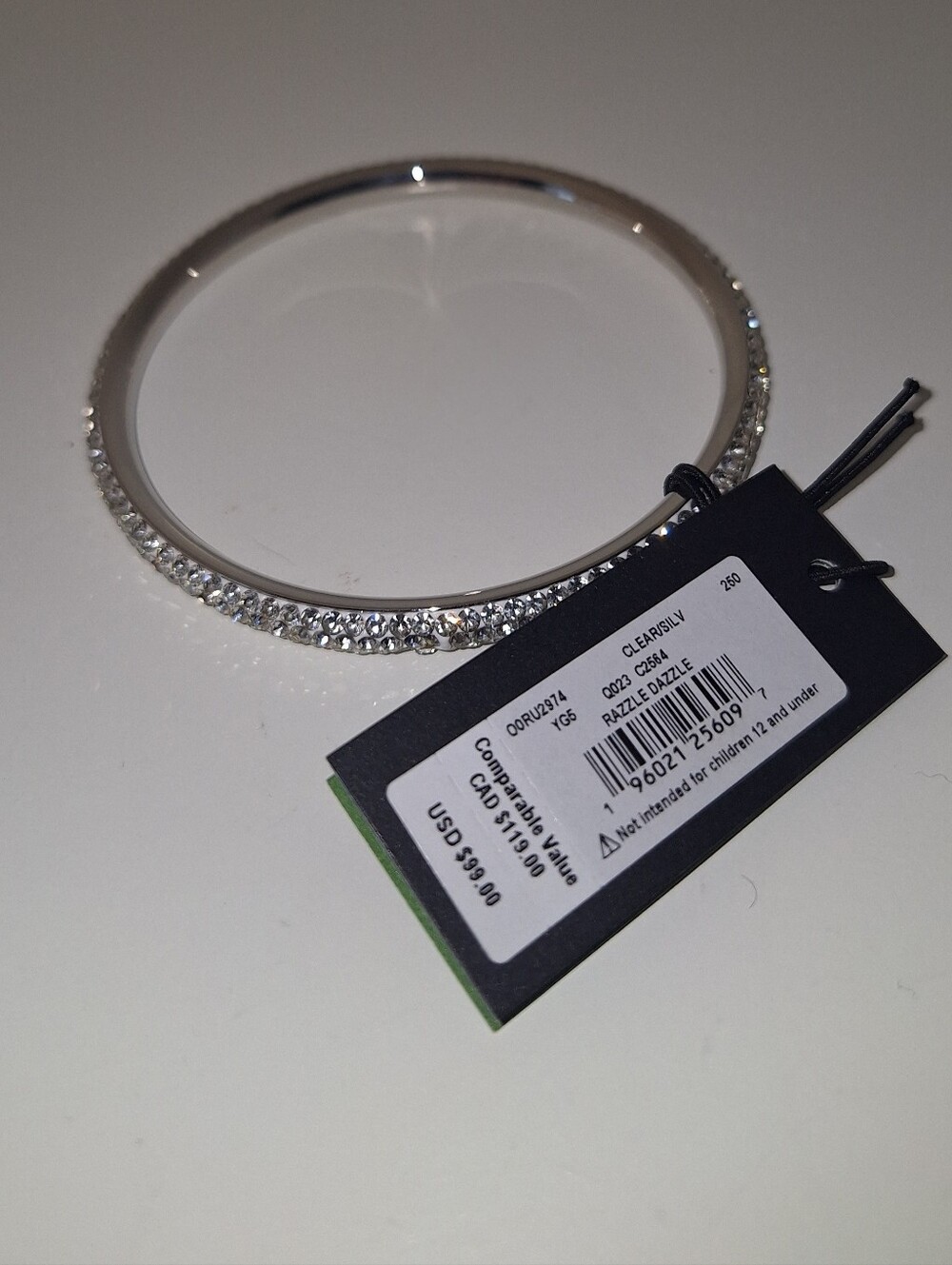 Kate Spade Razzle Dazzle Silver Bangle NWT - Picture 4 of 4